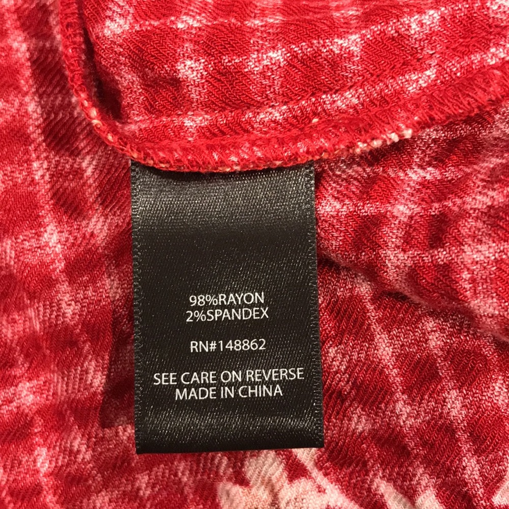 Torrid Red Floral Tunic - Picture 7 of 8